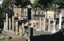 Remains of a Roman sanctuary, Via Torre Argentina, Rome. Artist: Unknown
