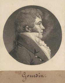 Unidentified Man, 1808-1809. Creator: Charles Balthazar Julien Févret de Saint-Mémin.