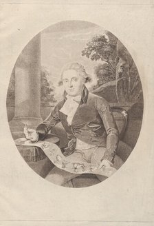 Henry William Bunbury Drawing his "Long Minuet", 1789., 1789. Creator: Thomas Ryder.