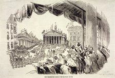 Scene of the Royal Exchange's opening, London,1844. Artist: Anon