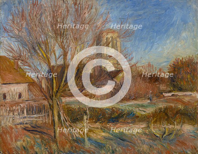 L'église à Essoyes, c 1900. Creator: Renoir, Pierre Auguste (1841-1919).