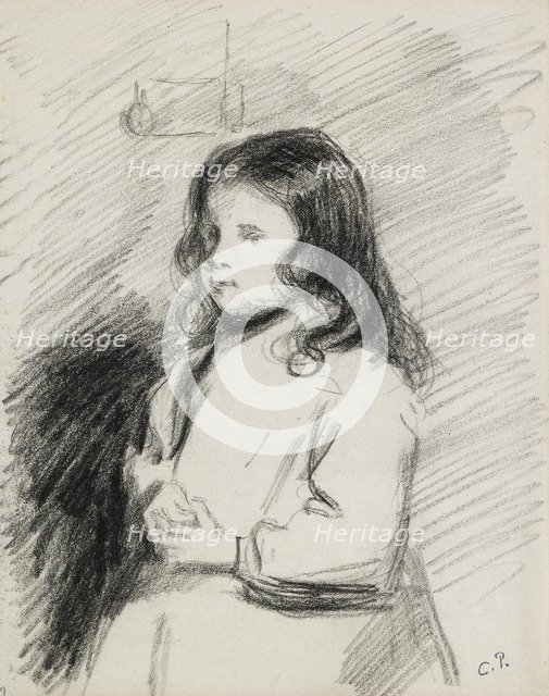 Portrait of Ludovic-Rodo Pissarro (1878-1952), c1883-1884. Artist: Camille Pissarro.