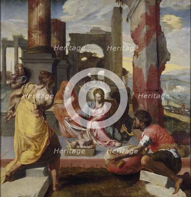 The Adoration of the Shepherds, c1560-1570. Artist: Unknown.