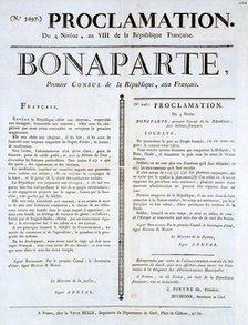 'Proclamation of Napoleon as 1st Consul', 19th century. Artist: Unknown