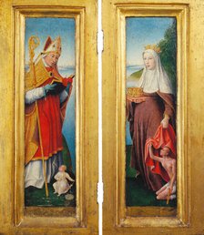 St Augustine and St Elizabeth, c1510. Creator: Dutch or Lower-Rhenish Master