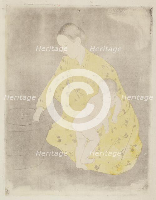 The Bath, 1890-1891. Creator: Mary Cassatt.