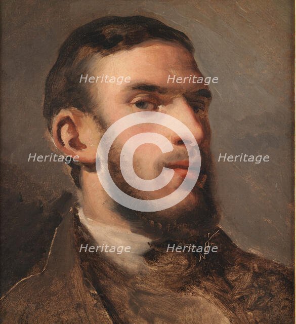 Self-Portrait, 1857-1858. Creator: Camille Pissarro.