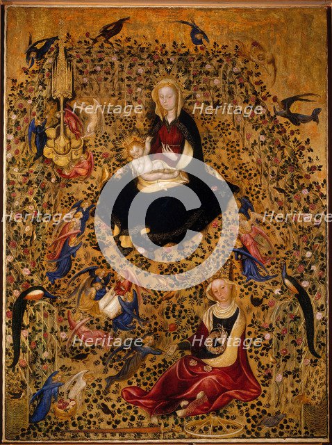 The Madonna of the Rose Garden (Madonna del Roseto), c.1425. Artist: Michelino da Besozzo (c. 1370-c. 1455)