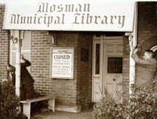 Closure of the first Mosman Library, 1952. Creator: Unknown.