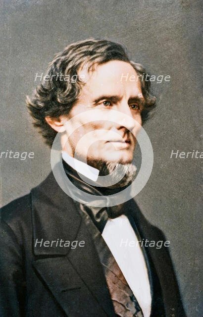 Jefferson Davis, between 1855 and 1865. Creator: Unknown.