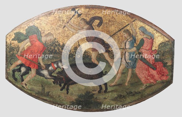 Hunt of the Calydonian Boar, ca. 1509. Creator: Bernardino Pinturicchio.