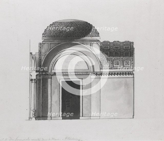 Cabinet Design for the Duke of Serracapriola in Petersburg . Artist: Quarenghi, Giacomo Antonio Domenico (1744-1817)