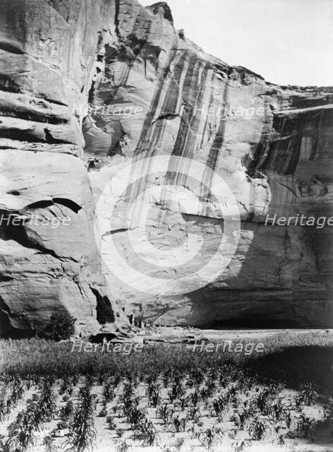 Today and Yesterday-Navajo. Antelope Ruin, Canyon del Muerto, c1906. Creator: Edward Sheriff Curtis.