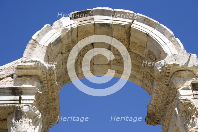The Tetrapylon at Aphrodisias, Turkey. Artist: Samuel Magal