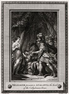 'Meleager presents to Atalanta the head of the Callydonian Boar', 1774. Artist: W Walker