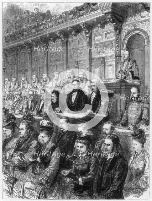 State visit of the judges to St Paul's Cathedral, 1875. Artist: Unknown