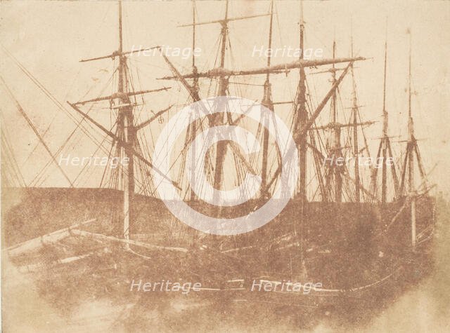 St. Andrews (?). Ships in the Harbor, 1843-47. Creators: David Octavius Hill, Robert Adamson, Hill & Adamson.