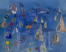 Régates à Cowes, 1929. Creator: Dufy, Raoul (1877-1953).