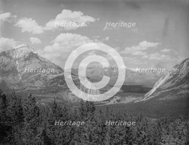 Down Bow Valley from Upper Spring, Banff, Alberta, c1902. Creator: Unknown.
