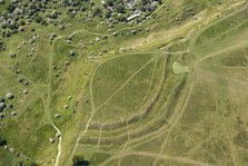 The bivallate Iron Age hillfort of Cleeve Cloud, Cleeve Hill, Gloucestershire, 2023. Creator: Robyn Andrews.