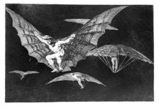 'A way of flying', 1819-1823. Artist: Francisco Goya