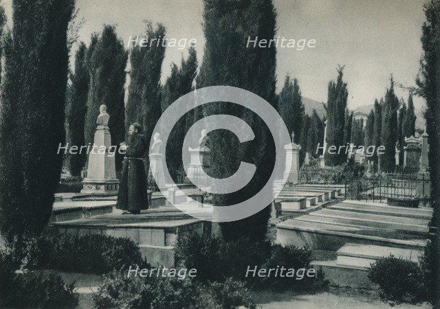 Part of the cemetery, Palermo, Sicily, Italy, 1927. Artist: Eugen Poppel.