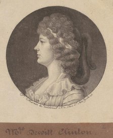 Maria Franklin Clinton, 1797. Creator: Charles Balthazar Julien Févret de Saint-Mémin.