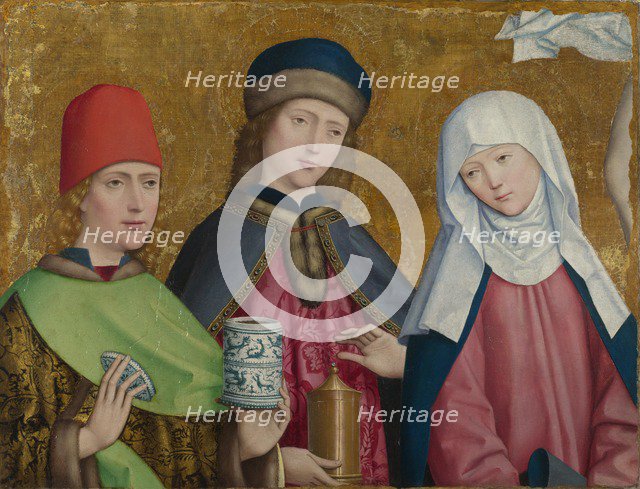 Saints Cosmas and Damian and the Virgin (The Liesborn Altarpiece), ca. 1470-1480. Artist: Master of Liesborn (15th century)