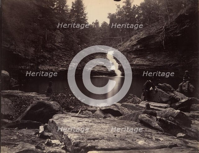 Lula Lake and Upper Falls on Rock Creek, near Lookout Mountain, Georgia, 1864-65. Creator: Isaac H. Bonsall.