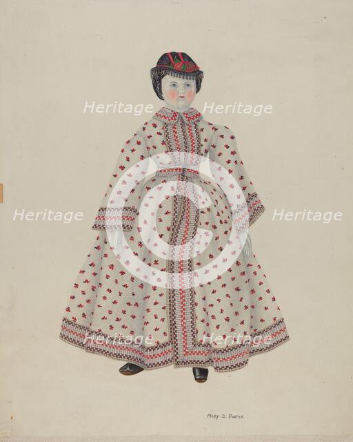 Doll with China Head, 1935/1942. Creator: Mary D. Porter.