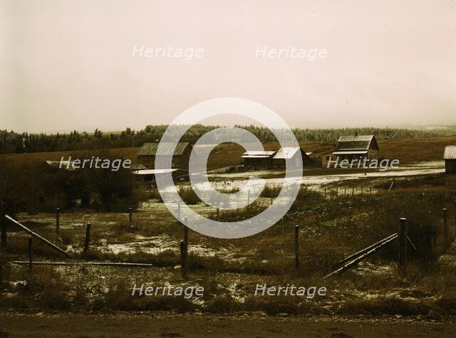 Ben Bow Mill of the Metal Reserves' Chromite development, Stillwater Co., Montana, 1942. Creator: Russell Lee.