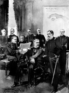 The Spanish-American Crisis: prominent officers of the United States Army and Navy, 1898. Creator: Unknown.