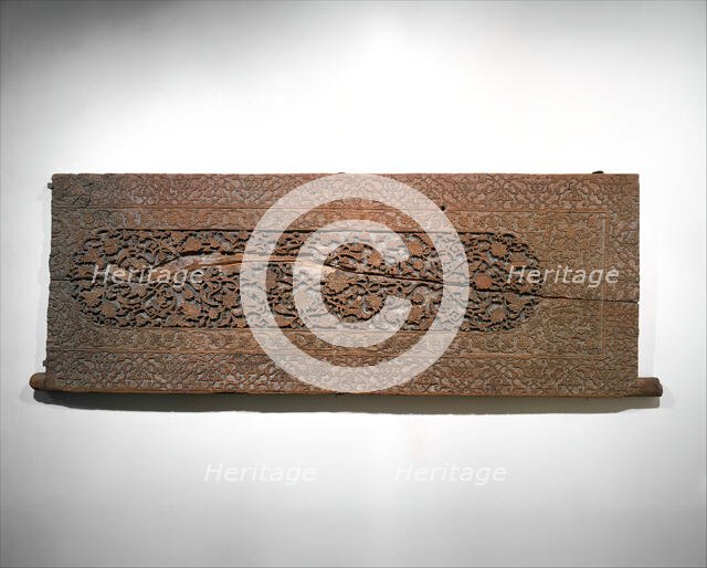 Carved Door Panel, present-day Uzbekistan, late 15th century. Creator: Unknown.