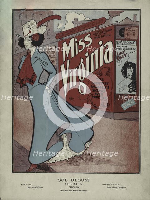 'Miss Virginia', 1899. Creator: Unknown.