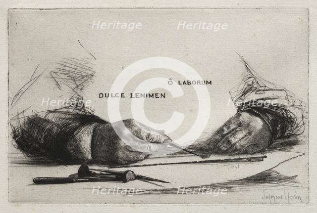 Hands Etching, 1865. Creator: Francis Seymour Haden (British, 1818-1910).