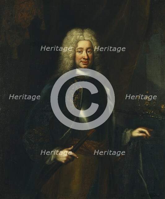 Fredrik I, 1676-1751, King of Sweden Landgrave of Hesse-Kassel, 18th century. Creator: Lorens Pasch the Elder.