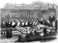 Swearing in members of the new parliament, 19th century. Artist: Unknown