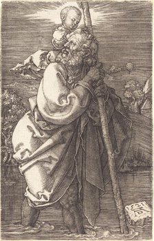 Saint Christopher Facing Left, 1521. Creator: Albrecht Durer.