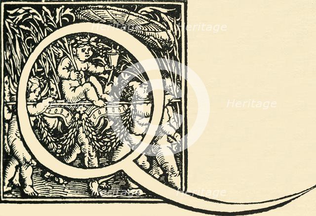 'Q - An Alphabet by Hans Weiditz', c1520-1521, (1908). Creator: Hans Weiditz.