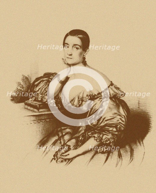 Portrait of the actress and singer Nadezhda Vasilyevna Repina (1809-1867), 1830s.