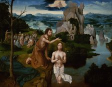 The Baptism of Christ, ca 1515. Artist: Patinir, Joachim (ca. 1480-1524)