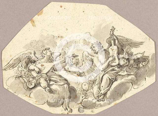 Musician Angels, n.d. Creator: Giovanni Battista Tiepolo.