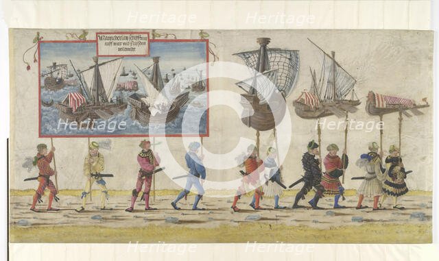 Triumphal Procession of the Emperor Maximilian I, 1512-1515. Creator: Altdorfer, Albrecht (c. 1480-1538).