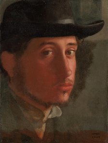 Self-Portrait, about 1857-1858. Creator: Edgar Degas.