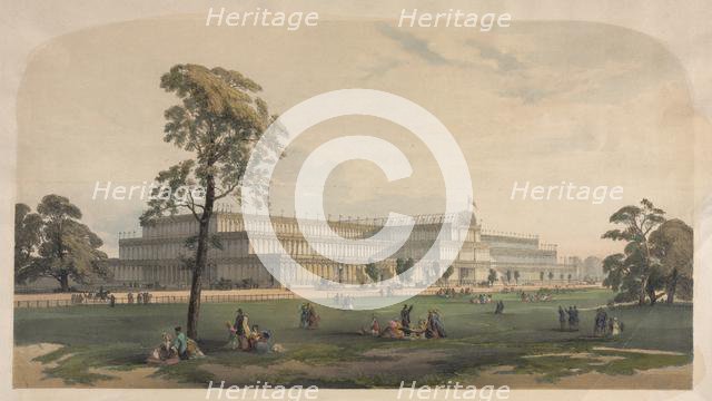 The Crystal Palace, c. 1850. Creator: Joseph Nash (British, 1808-1878), possibly by.