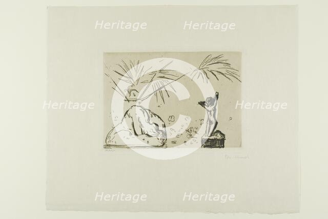 Interior with Sculptures, 1902. Creator: Edvard Munch.