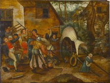 Brawling Peasants and Soldiers, End of 16th cen. Creator: Brueghel, Pieter, the Younger (1564-1638).