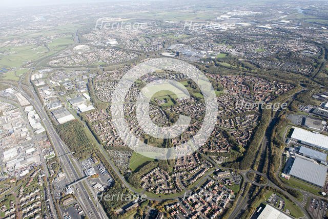 Washington New Town and environs, from the south west, Tyne and Wear, 2018. Creator: Emma Trevarthen.