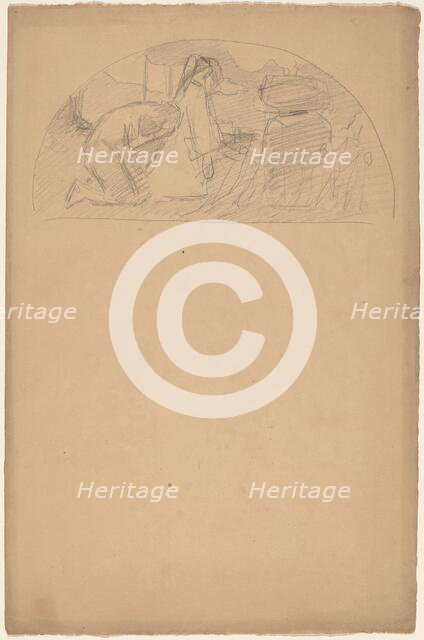 Study for a Lunette, 1890/1897. Creator: Charles Sprague Pearce.