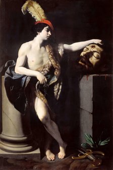 David with the Head of Goliath, 1605-1606. Creator: Reni, Guido (1575-1642).